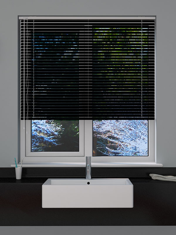 Pearl Black Venetian Blind