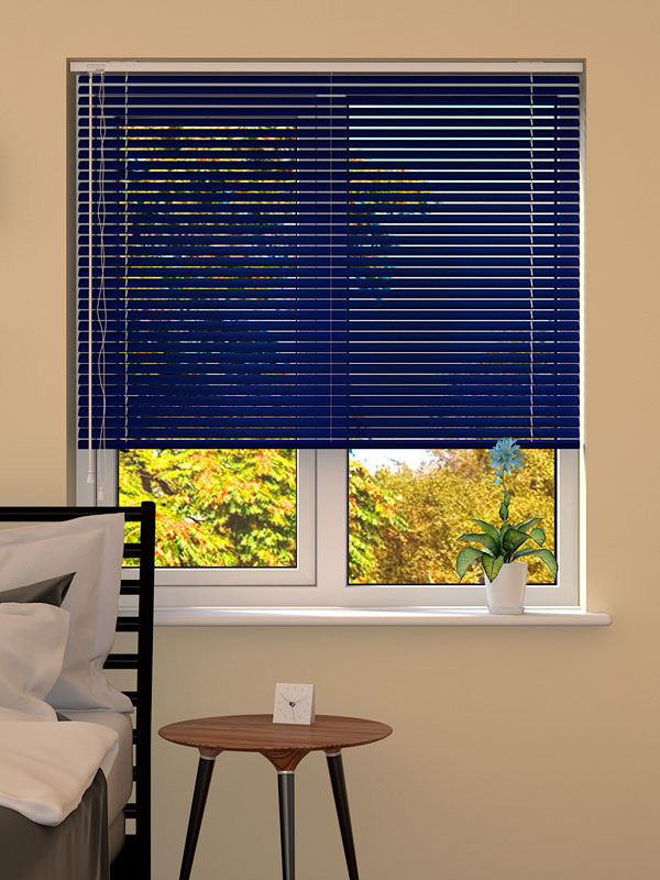 Dark Blue Venetian Blind