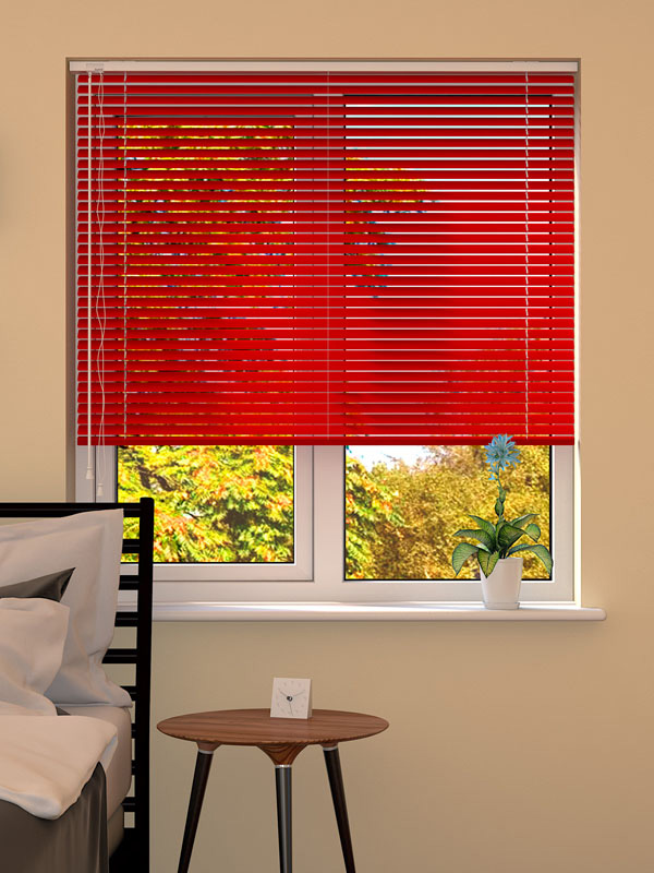 Matte Red Venetian Blind