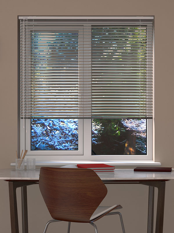 Chrome Venetian Blind