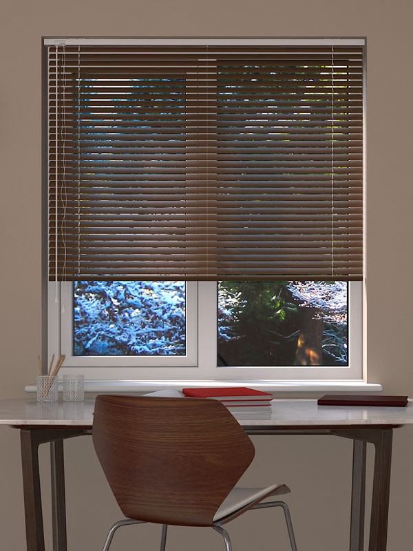 Metallic Gun Metal Venetian Blind