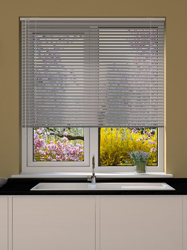 Brushed Steel Venetian Blind