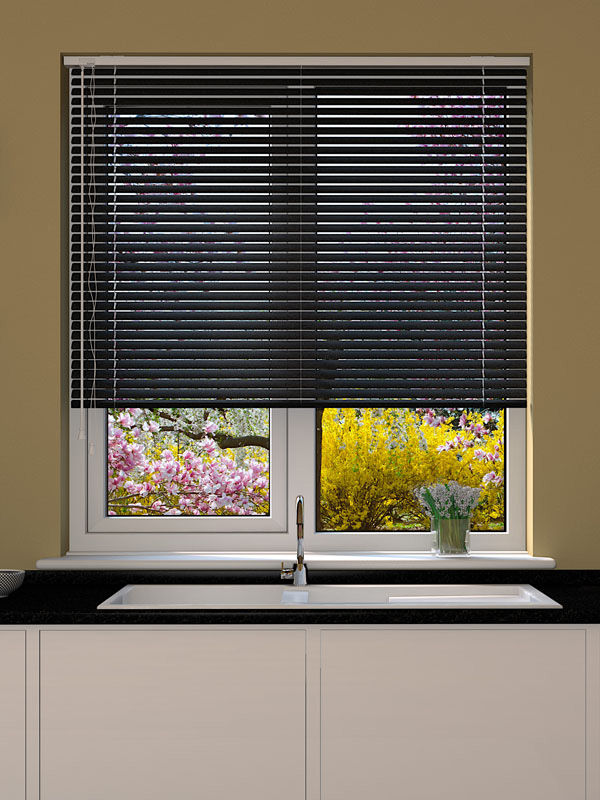 Hammered Black Venetian Blind