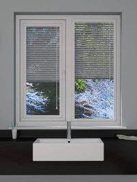 Brushed Silver Perfect Fit Venetian Blind