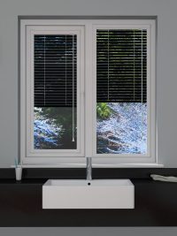 Matte Black Perfect Fit Venetian Blind