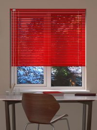 Fire Engine Red Venetian Blind