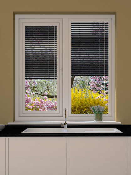 Hammered Black Perfect Fit Venetian Blind