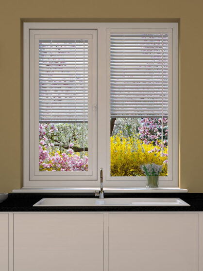 Metallic Silver Perfect Fit Venetian Blind
