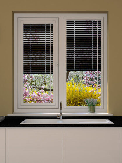Black Perfect Fit Venetian Blind