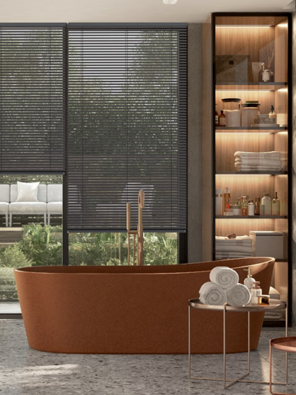 Matte Black Venetian Blind