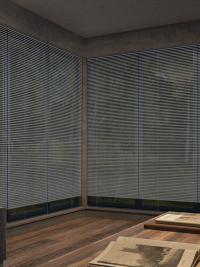 Perforated Silver Venetian Blind