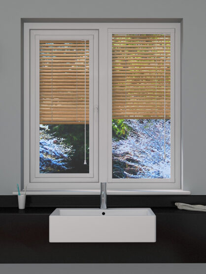 Wood Effect Pine Perfect Fit Venetian Blind