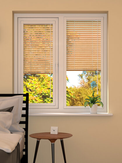Wood Effect Beech Perfect Fit Venetian Blind