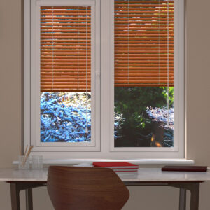 Wood Effect Chestnut Perfect Fit Venetian Blind