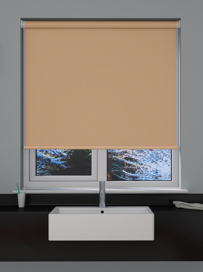 Beige Blackout Roller Blind | Blinds Direct Online