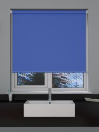 Blue Blackout Roller Blind