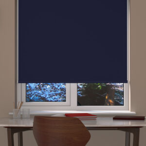 Navy Blackout Roller Blind