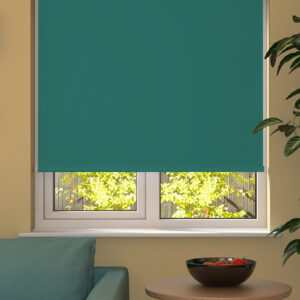 Turquoise Blackout Roller Blind