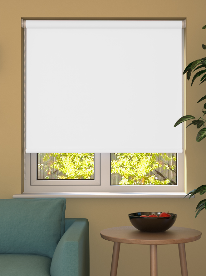 Basic White Roller Blind Made to Measure from £8.99