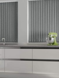 Linenweave Charcoal Vertical Blind