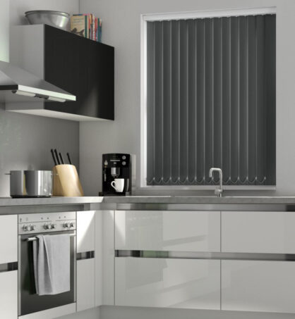 Black Blackout Vertical Blind