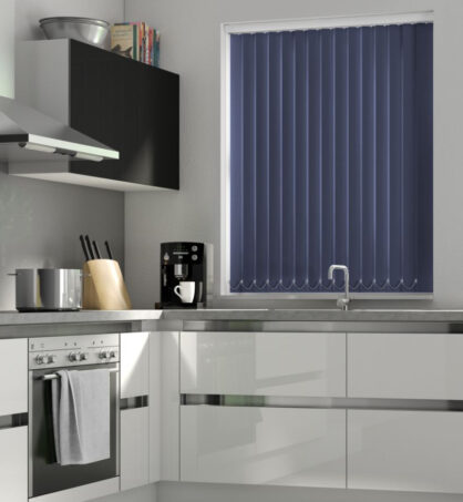 Navy Blackout Vertical Blind