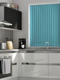 Teal Blackout Vertical Blind