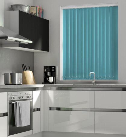 Teal Blackout Vertical Blind