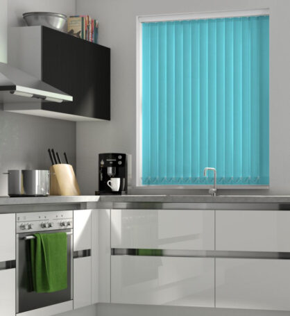 Teal Vertical Blind