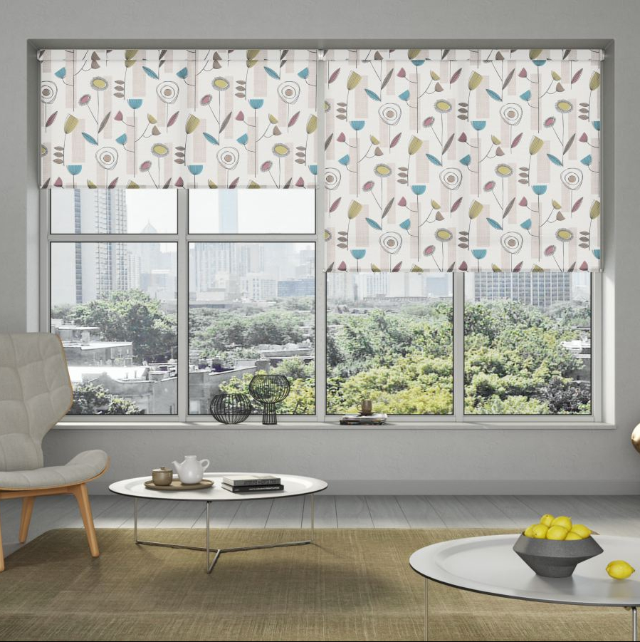 Graphic to show what Roller blinds are and how to use them to enhance any room
