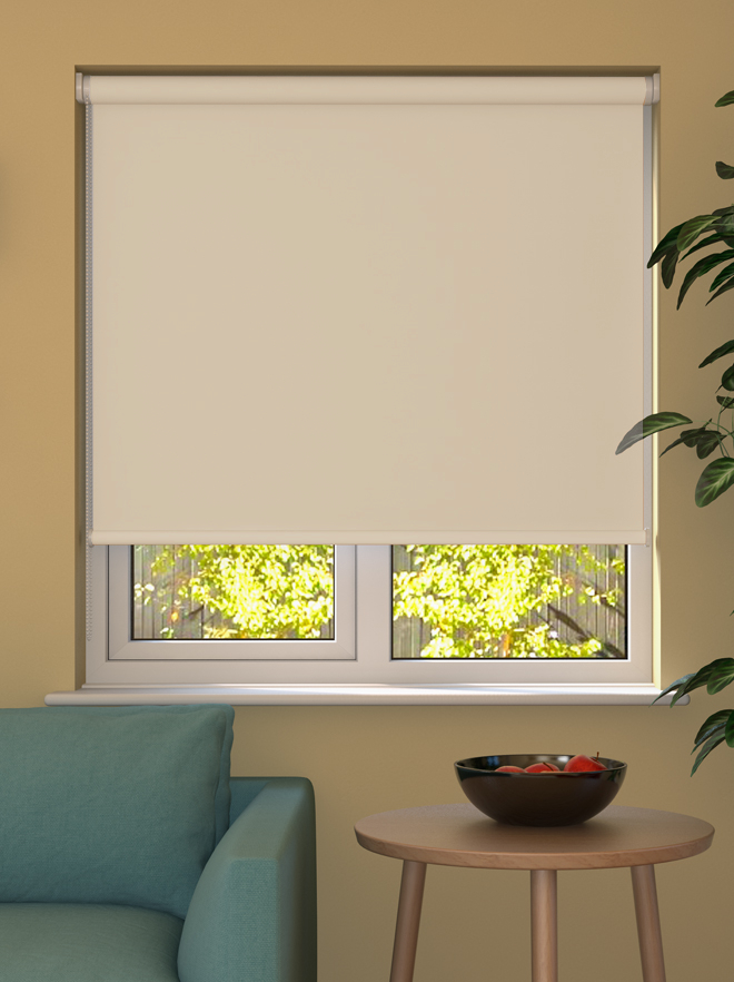 Beige Blackout Roller Blind | Made to Measure from £11.99