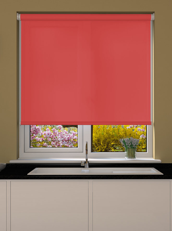 Red Roller Blind Made to Measure from £8.99