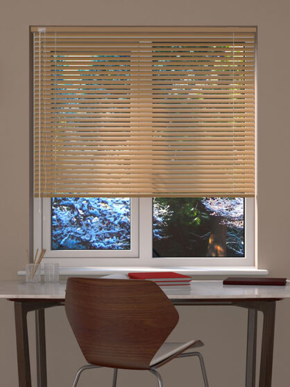 Metallic Gold Venetian Blind