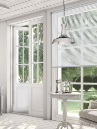 Perforated Matte White Venetian Blind