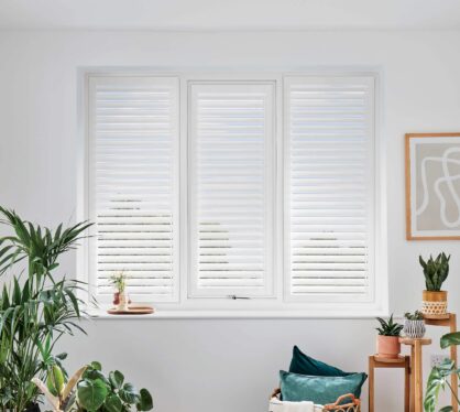 Cotton White Perfect Fit Shutters Lite